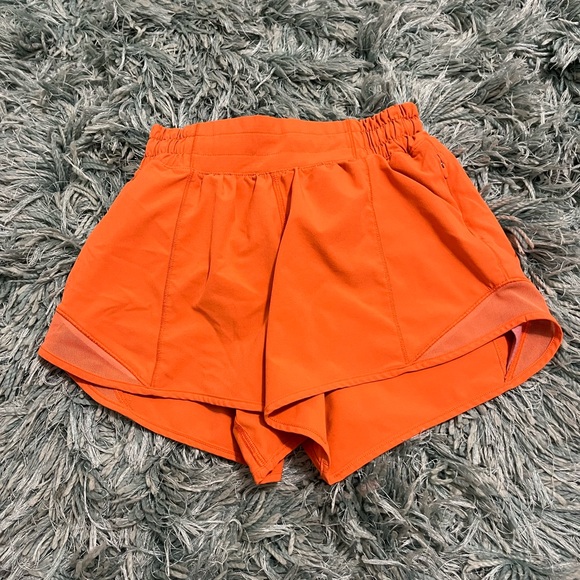 lululemon athletica Pants - Lululemon Athletica Bright Orange Athletic Shorts